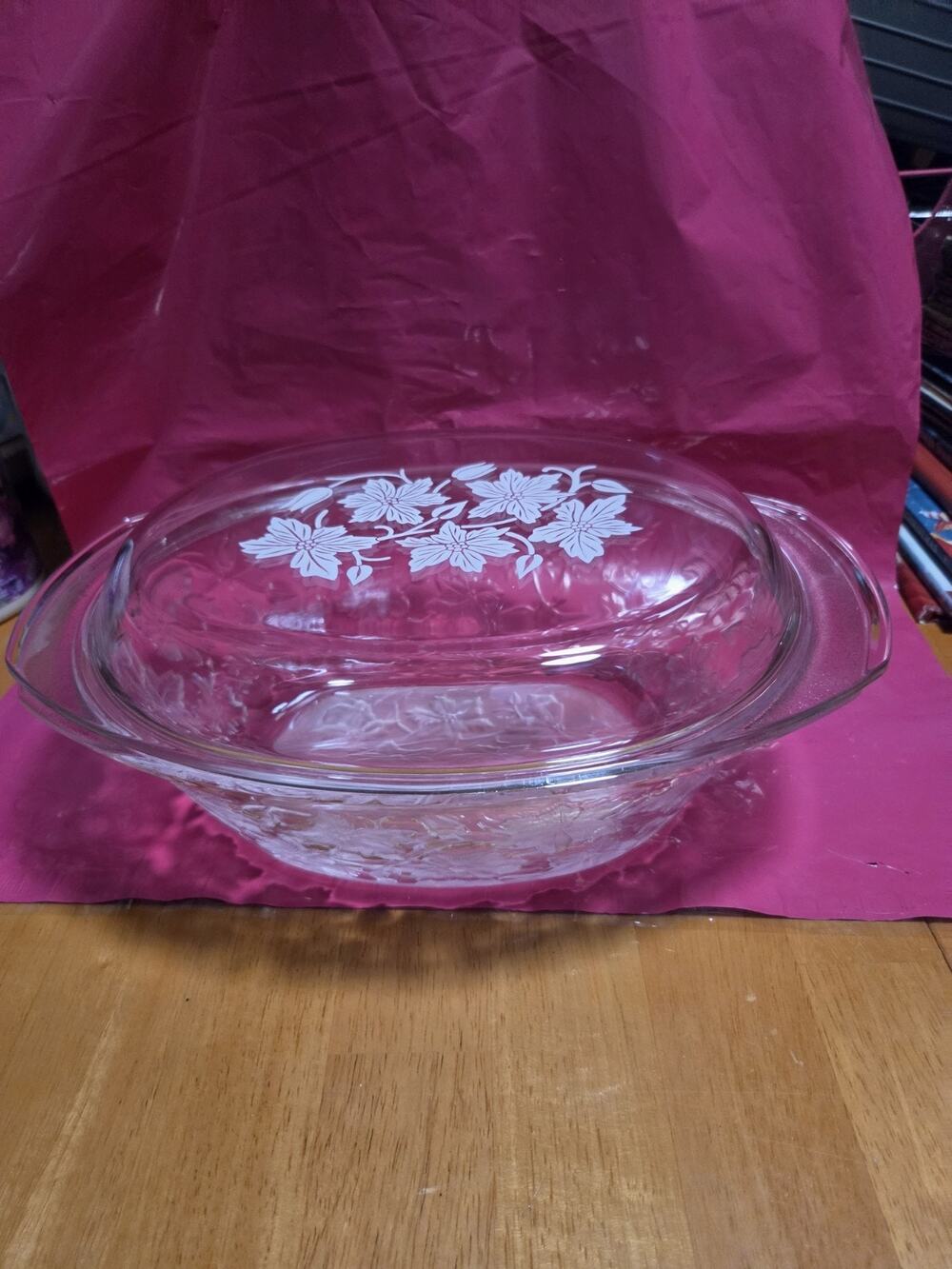 Princess House “Fantasia” Pattern Casserole Baking Dish with Lid